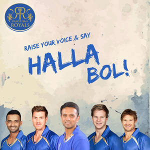 Halla Bol! Rajasthan Royals Wallpaper