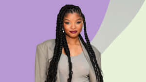 Halle Bailey Portrait Wallpaper