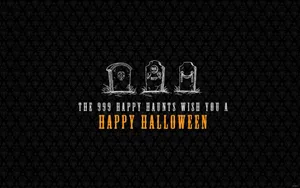 Halloween Aesthetic Pc Happy Haunts Wallpaper