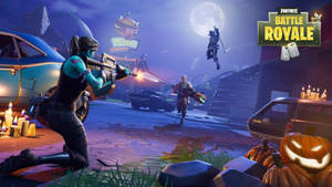 Halloween Fortnite Battle Royale Desktop Wallpaper