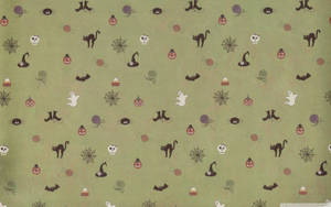 Halloween Laptop Pattern Design Wallpaper