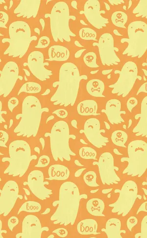 Halloween Tumblr Aesthetic Boo Ghost Wallpaper