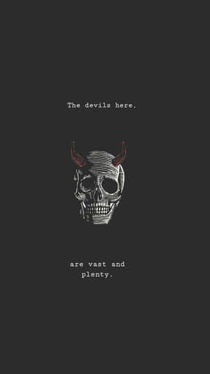 Halloween Tumblr Aesthetic Devil Skull Wallpaper