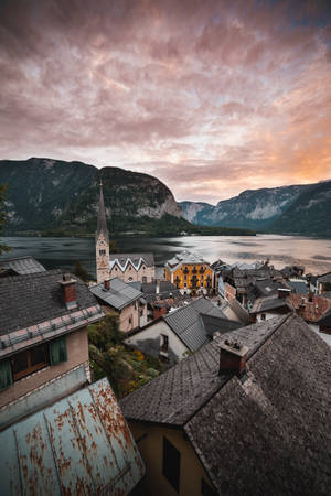 Hallstatt Village Amazing Hd Wallpaper