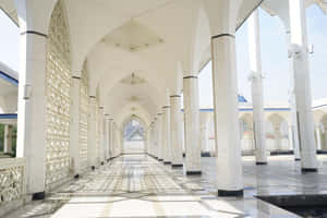 Hallway In Shah Mosque Wallpaper
