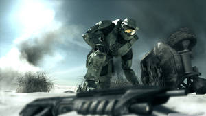 Halo 3 Gun On Ground Wallpaper