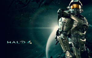 Halo 4 Video Game Cover Art Wallpaper