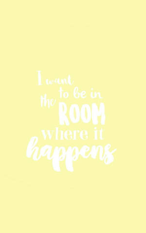 Hamilton Performer On Stage In Yellow Room Wallpaper