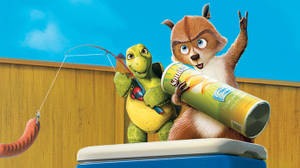 Hammy And Verne Over The Hedge Wallpaper