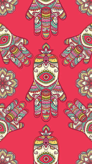 Hamsa Hand Symbol Of Protection And Good Fortune Wallpaper