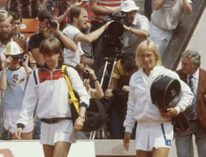 Hana Mandlikova At The Billie Jean King Cup Wallpaper