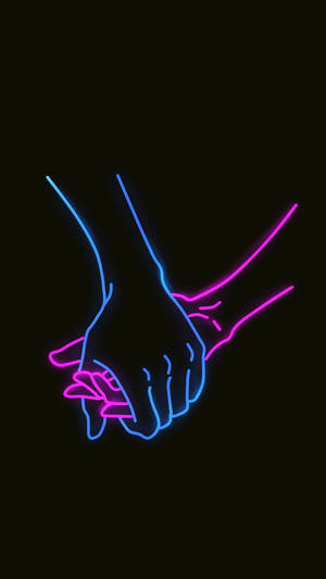 Hand In Hand Vector Art Wallpaper