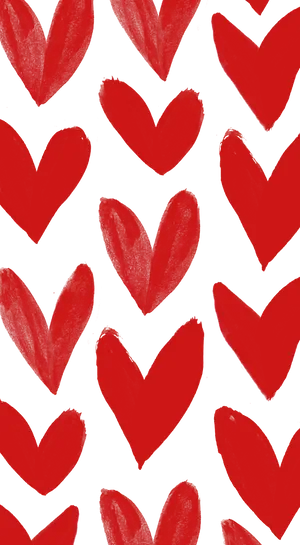 Hand Painted Heart Aesthetic Wallpaper