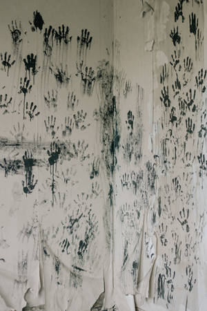Hand Prints Horror Phone Wallpaper