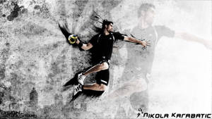 Handball Inked Art Wallpaper