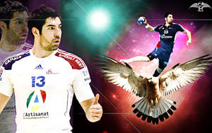 Handball Player Nikola Eagle Art Wallpaper