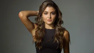 Hande Ercel Posing For Shoot Wallpaper