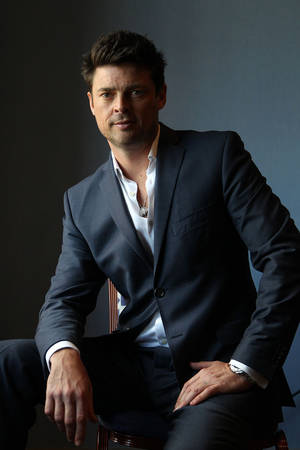 Handsome Karl Urban Portrait Wallpaper