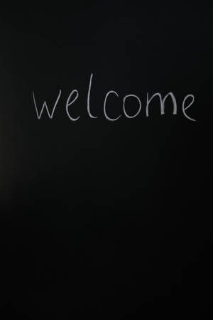 Handwritten Welcome Text Wallpaper