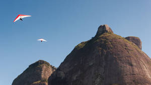 Hang Gliding Extreme Sports Mountains Wallpaper