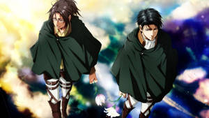 Hange Zoe And Levi Ackerman Wallpaper