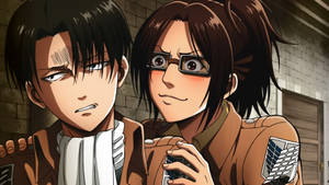 Hange Zoe Annoying Levi Wallpaper