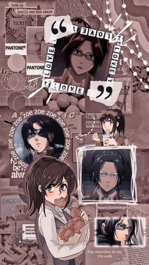 Hange Zoe Faces Collage Wallpaper