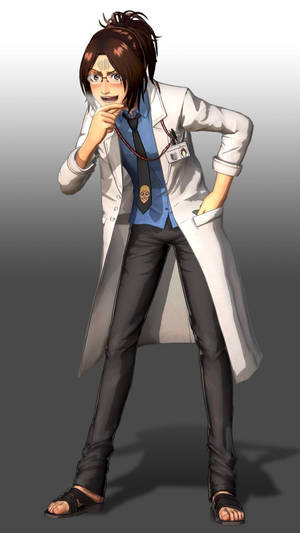 Hange Zoe In Lab Coat Wallpaper