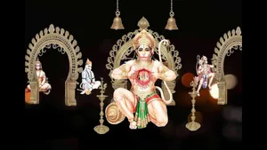 Hanuman Ji Hd Black And Gold Wallpaper