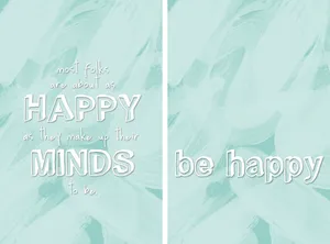 Happiness Cute Positive Quotes Wallpaper