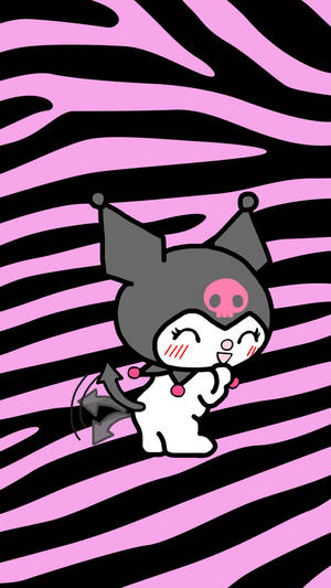 Happy And Playful Kuromi Wallpaper