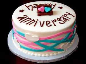 Happy Anniversary Cake Wallpaper