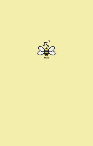 Happy Bee Cute Yellow Aesthetic Wallpaper