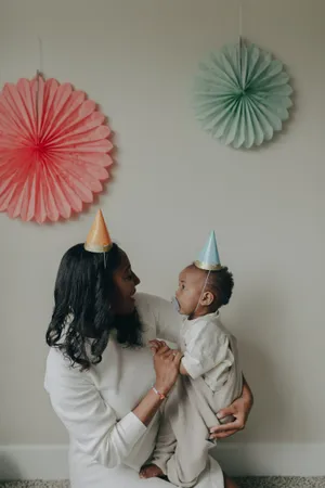 Happy Birthday Mom With Son Wallpaper