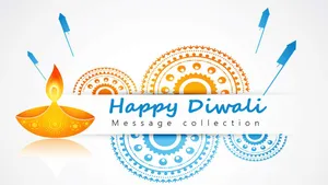 Happy Diwali Golden Oil Lamp Wallpaper