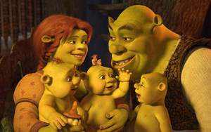 Happy Family Of Shrek For Pc Wallpaper