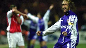 Happy Footballer Gabriel Batistuta Celebrating Wallpaper
