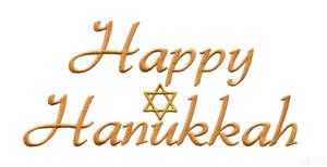 Happy Hanukkah Embroidery Wallpaper