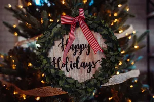 Happy Holidays High Resolution Christmas Desktop Wallpaper