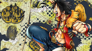 Happy Luffy One Piece Wallpaper