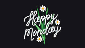 Happy Monday Daisies Wallpaper