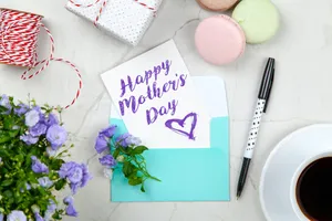 Happy Mothers Day Card Flowers Coffee Hd Wallpaper