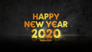 Happy New Year 2020, Wishing Everyone A Year Of Joy And Prosperity Wallpaper