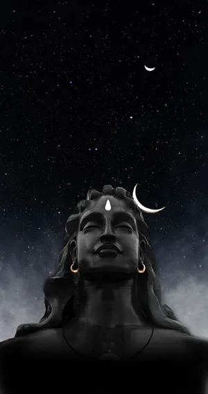 Har Har Mahadev Statue Head Wallpaper