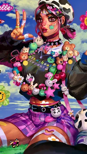 Harajuku Girl Cute Pfp For Tiktok Wallpaper