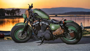 Harley Davidson Hd Sunset Wallpaper