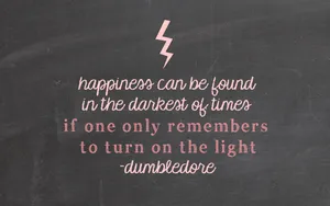 Harry Potter Aesthetic Dumbledore Quote Wallpaper