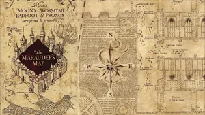 Harry Potter Marauder's Map Aesthetic Wallpaper