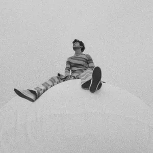 Harry Styles Black And White Photo Newsprint Wallpaper