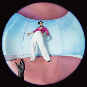 Harry Styles Fine Line Fisheye Portrait Wallpaper